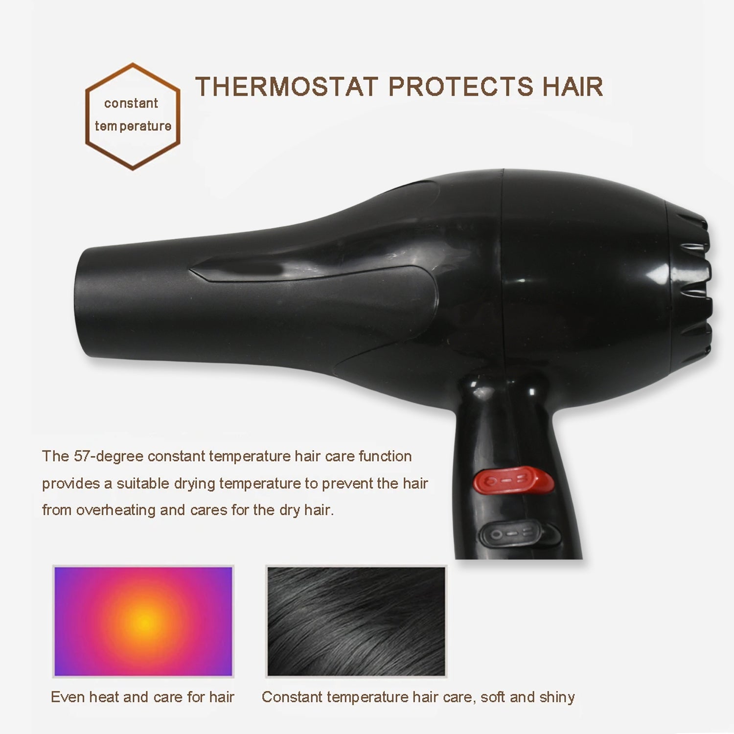 Professional Multi Purpose Hair Dryer Salon, Hair Dryer 2 Speed Settings For Women And Men (1800 Watts) Professional Multi Purpose Hair Dryer Salon, Hair Dryer 2 Speed Settings For Women And Men (1800 Watts)